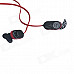 HV803 Wireless Stereo Bluetooth 3.0+EDR Sports Headphone - Black + Red
