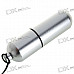 Aluminum Pill Shaped USB 2.0 Flash/Jump Drive with Neck Strap - Silver (4GB)