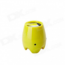 MR.D 93B Portable Bluetooth V3.0 Player Speaker w/ TF / Micro USB - Yellow + Silver