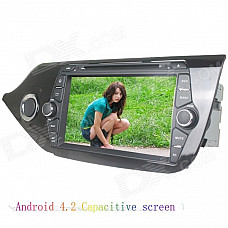 LsqSTAR 8" Capacitive 2Din Android 4.2 Car DVD Player w/ GPS WiFi BT SWC IPOD AUX for Kia CEED 2014
