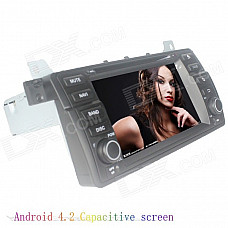 LsqSTAR 7" Capacitive 2Din Android 4.2 Car DVD Player w/ GPS WiFi Canbus BT for BMW E46/M3 1998-2005