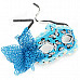 Stylish Butterfly Decorated Shiny Powder Finish Mask for Halloween / Costume Party / Ball - Blue
