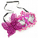 Stylish Butterfly Decorated Shiny Powder Finish Mask for Halloween / Costume Party / Ball - Pink