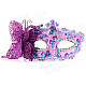 Stylish Butterfly Decorated Shiny Powder Finish Mask for Halloween / Costume Party / Ball - Purple
