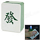 Creative Mahjong Style Metal Lighter Toy - Green + White