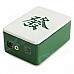 Creative Mahjong Style Metal Lighter Toy - Green + White