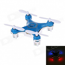 2.4GHz 4-Channel 6-Axis Indoor Mini UFO w/ Gyro / LED Light - Blue