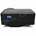 HX-100 Mini Home LED Projector w/ AV / VGA / SD / USB / HDMI - Black (US Plug)