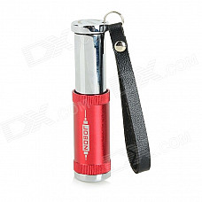 Portable Wind-resistant Oil Cigarette Lighter w/ Strap - Red