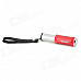 Portable Wind-resistant Oil Cigarette Lighter w/ Strap - Red