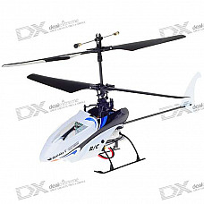 USB Rechargeable 4-CH R/C Helicopter Set - White + Black (IR Remote)