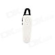 YUEER YE-108 Rechargeable Voice-Controlled Bluetooth 4.0 Wireless Music In-Ear Headset - White