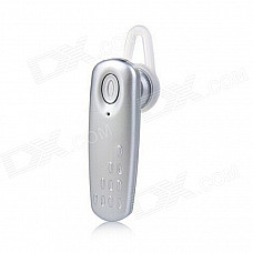 YUEER YE-108s Rechargeable Voice-Controlled Bluetooth 4.0 Wireless Music In-Ear Headset - Silver
