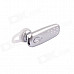 YUEER YE-108s Rechargeable Voice-Controlled Bluetooth 4.0 Wireless Music In-Ear Headset - Silver