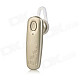 YUEER YE-108 Voice-Controlled Bluetooth 4.0 Wireless Music In-Ear Headset - Champagne Golden