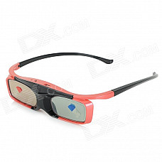 SG16-BT 3D Active Shutter Glasses w/ Bluetooth for 3D Projector / 3D TV - Black + Red