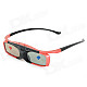 SG16-BT 3D Active Shutter Glasses w/ Bluetooth for 3D Projector / 3D TV - Black + Red