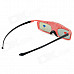 SG16-BT 3D Active Shutter Glasses w/ Bluetooth for 3D Projector / 3D TV - Black + Red