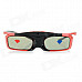 SG16-BT 3D Active Shutter Glasses w/ Bluetooth for 3D Projector / 3D TV - Black + Red