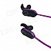 HV803 Wireless Stereo Bluetooth 3.0+EDR Sports Headphone - Black + Purple