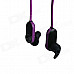 HV803 Wireless Stereo Bluetooth 3.0+EDR Sports Headphone - Black + Purple
