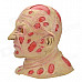 Party Cosplay Horrible Monster Full of Scar Mask - Beige + Pink