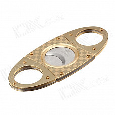 Fashionable 420 Stainless Steel Cigar Cutter - Gold