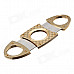 Fashionable 420 Stainless Steel Cigar Cutter - Gold