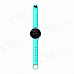 Smart 0.97" OLED Bluetooth v3.0 Pedometer Wrist Watch w/ Voice Call - Light Blue