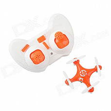 CX-10 Mini 2.4G 4-CH Radio Control Outdoor R/C Quadcopter w/ Gyro - Orange + White