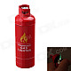 Fashion Gas-Jar Shaped Zinc Alloy Windproof Butane Lighter - Red