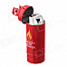 Fashion Gas-Jar Shaped Zinc Alloy Windproof Butane Lighter - Red