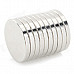 N38 15 x 1.9mm Round Shaped NdFeB Magnets - Silver (10 PCS)