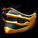MM116 Halloween Cosplay Resin Face Mask - Golden + Black