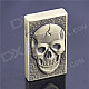 Creative Skull Style Windproof Butane Jet Gas Lighter w/ Money Detector + Lighting Function - Bronze