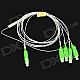 PENGDA 1 to 4 PLC SC/APC Optical Splitter - Green + White