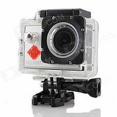 MO.MAT X1 Waterproof 2/3" CMOS 12.0MP 1080P 1.5" LTPS Full HD Sports Camera w/ TF - Black + Silver