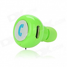 EPGATE D00280 Hands-free Bluetooth V4.0 In-Ear Headset - Light Green