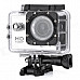 S50W 1080P 1.5" LTPS Wide Angle 12MP Wi-Fi HD Waterproof Sport Camera Camcorder - Silver + Black