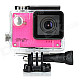 S50W 1080P 1.5" LTPS Wide Angle 12MP Wi-Fi HD Waterproof Sport Camera Camcorder - Deep Pink