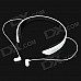 Cannice Y2 Sport Headband Bluetooth v4.0 Stereo Headset w/ NFC, Microphone - White + Black