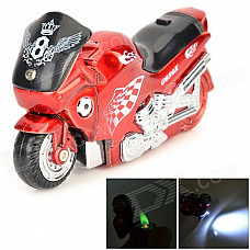 Creative Motorcycle Windproof Gas Butane Lighter - Red + Black