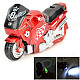 Creative Motorcycle Windproof Gas Butane Lighter - Red + Black