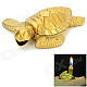 Cute Tortoise Shaped Windproof Zinc Alloy Gas Lighter - Golden