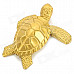 Cute Tortoise Shaped Windproof Zinc Alloy Gas Lighter - Golden