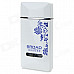 Blue and White Porcelain Pattern Windproof Blue Flame Butane Lighter - White + Blue