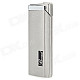 Fashion Stainless Steel Windproof Gas Butane Lighter - Silver