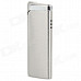 Fashion Stainless Steel Windproof Gas Butane Lighter - Silver