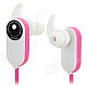 HV803 In-Ear Style Bluetooth V3.0 + EDR Headphones w/ Microphone - Pink + White