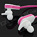 HV803 In-Ear Style Bluetooth V3.0 + EDR Headphones w/ Microphone - Pink + White